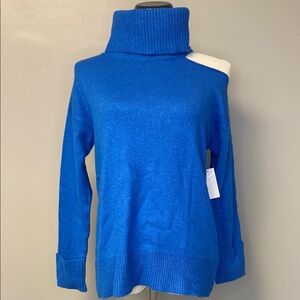 1. State Blue Turtleneck Sweater with Relaxed Fit